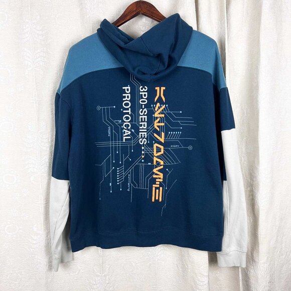 Disney Star Wars Droid Depot C-3PO Hoodie Industrial Automation full-zip jacket - Picture 6 of 10